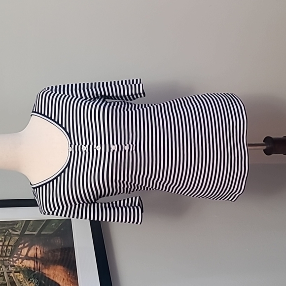 J crew button front tee